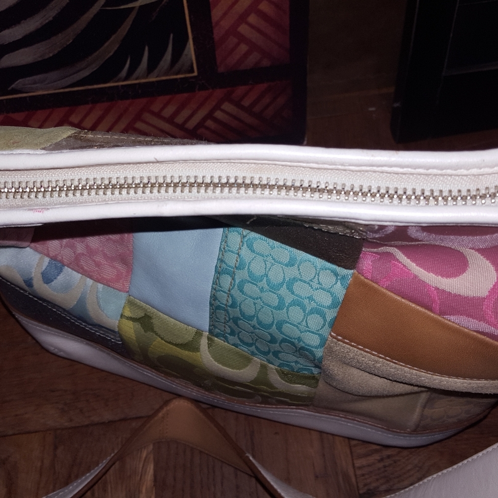 Coach white large patchwork bag - Picture 6 of 7